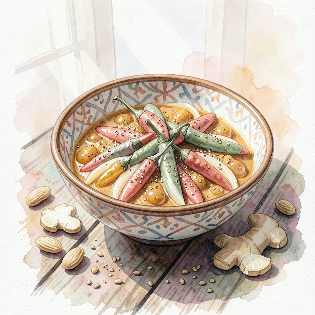 Hyderabadi Mirchi Ka Salan Recipe in Urdu: Spicy Tangy Hyderabadi Delight