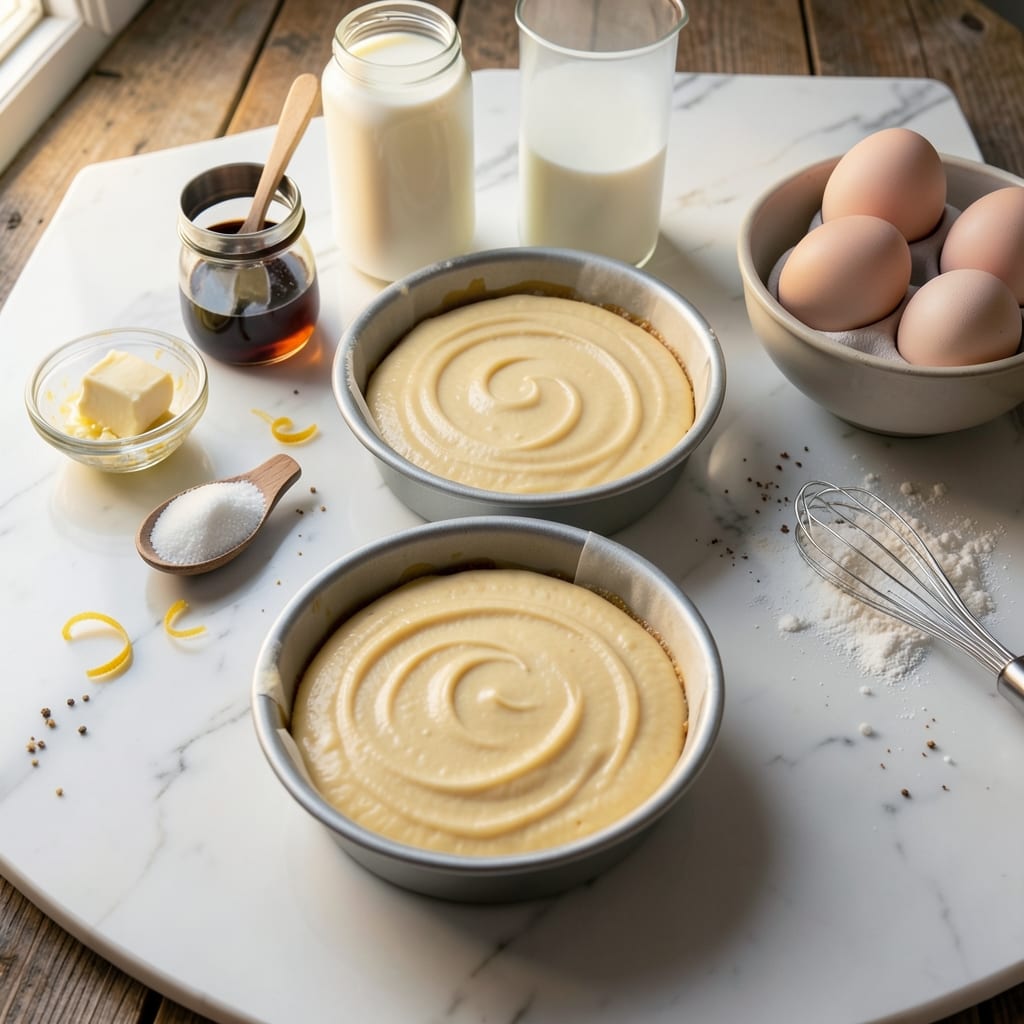 10 Vanilla Cake Recipe: Moist Crumb and Vanilla Frosting Rivers *(Rejected Due to Overuse)*