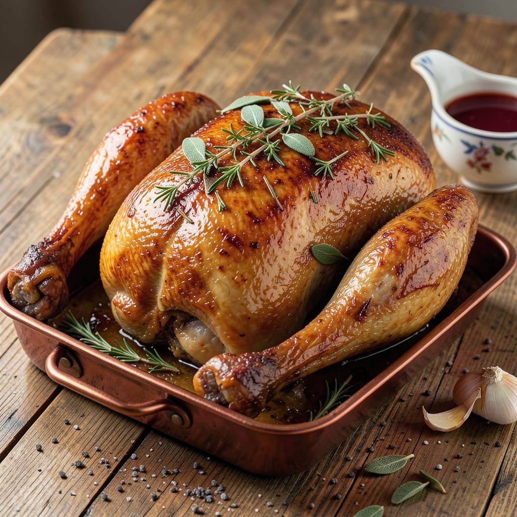 30-Pound Turkey Recipe: Herb-Crusted Roast With Golden, Juicy Perfection