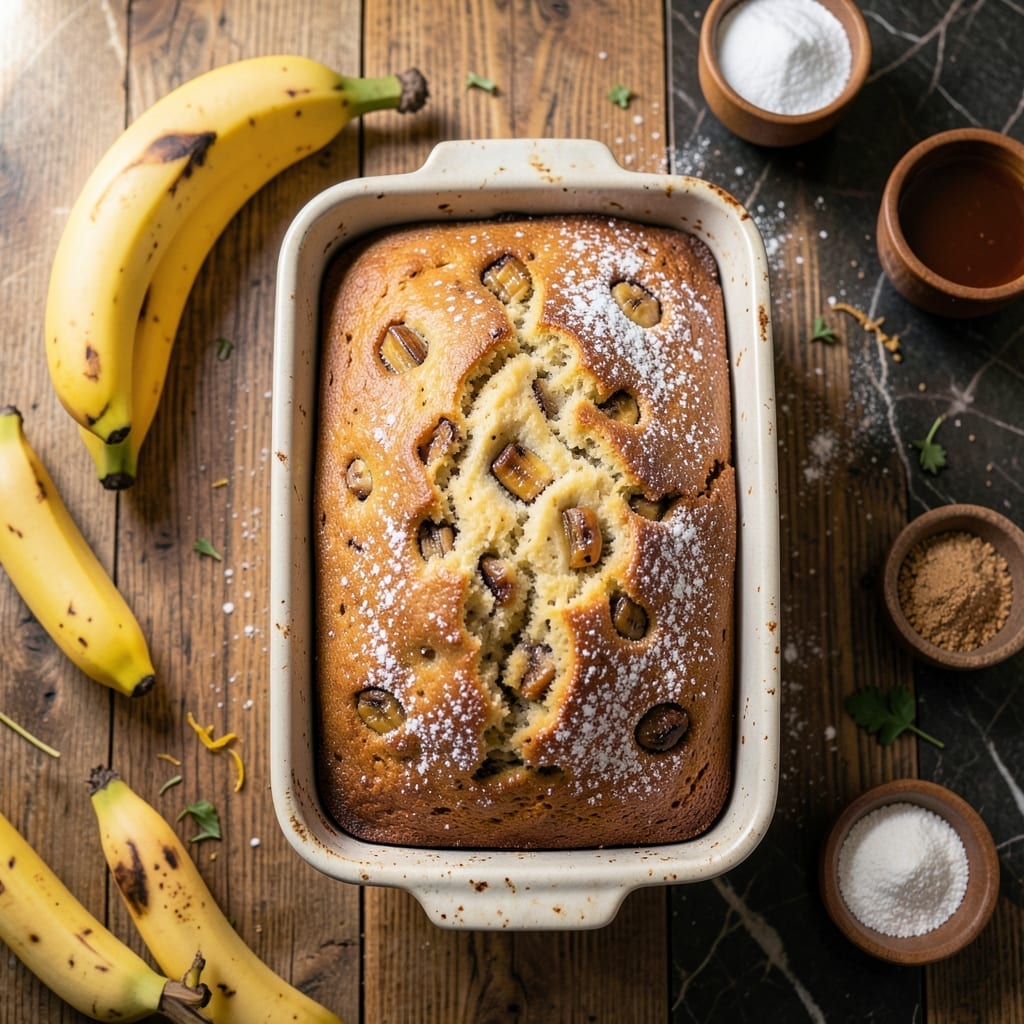 Banana Bread Recipe With Baking Powder: Ultra Moist Loaf With Perfect Rise Banana Bread Recipe With Baking Powder: Ultra Moist Loaf With Perfect Rise