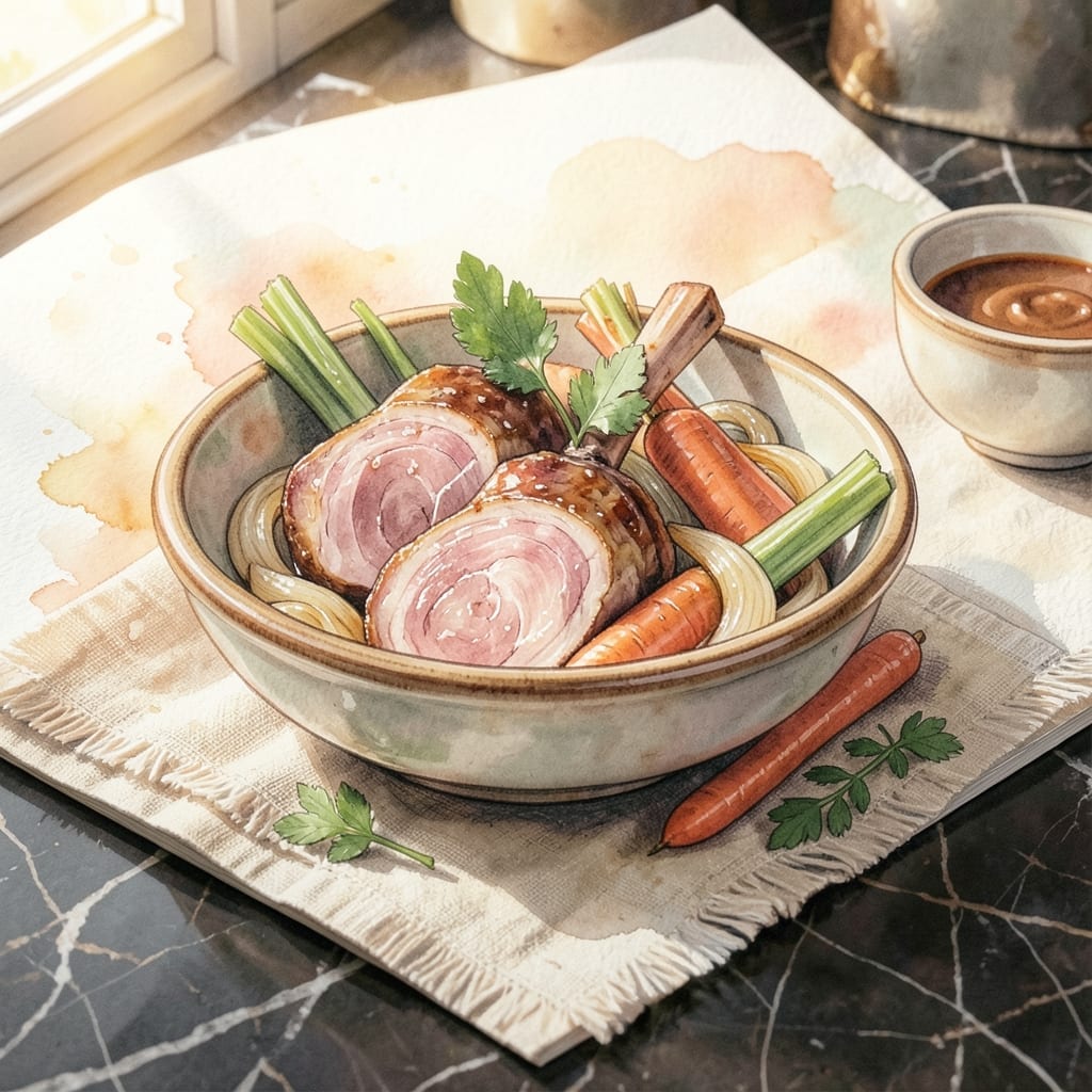 Recipe for Fresh Pork Hocks: Slow-Braised to Collagen-Rich Tenderness