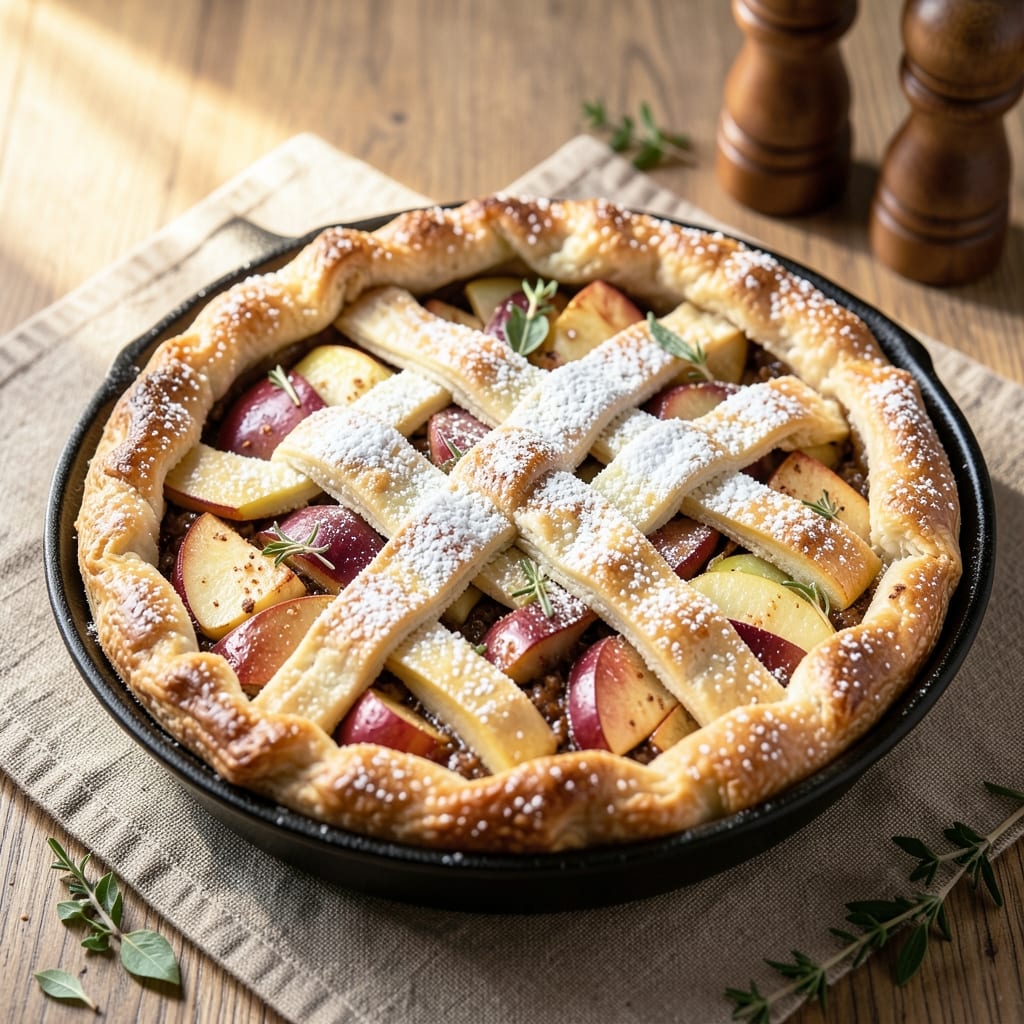 10 Inch Deep Dish Apple Pie Recipe: Crusty Spice Crunch and Caramelized Filling