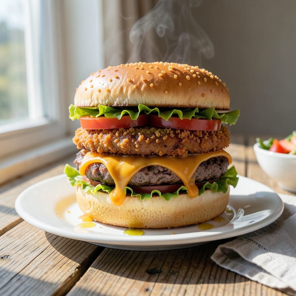 Deep Fried Cheeseburger Recipe: Crispy Coated Indulgence