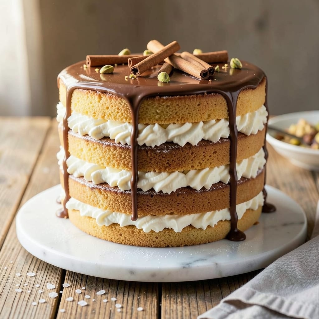 3 Layer 8 Inch Cake Recipe: Velvety Spice Swirls and Buttery Frosting Rivers