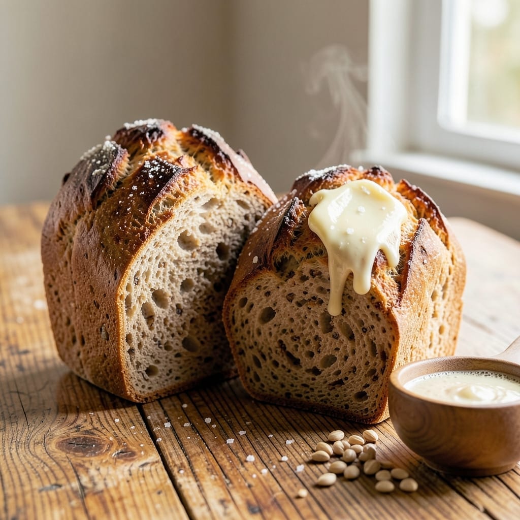 Two Loaf Sourdough Sandwich Bread Recipe: Crusty Exteriors and Airy, Chewy Centers