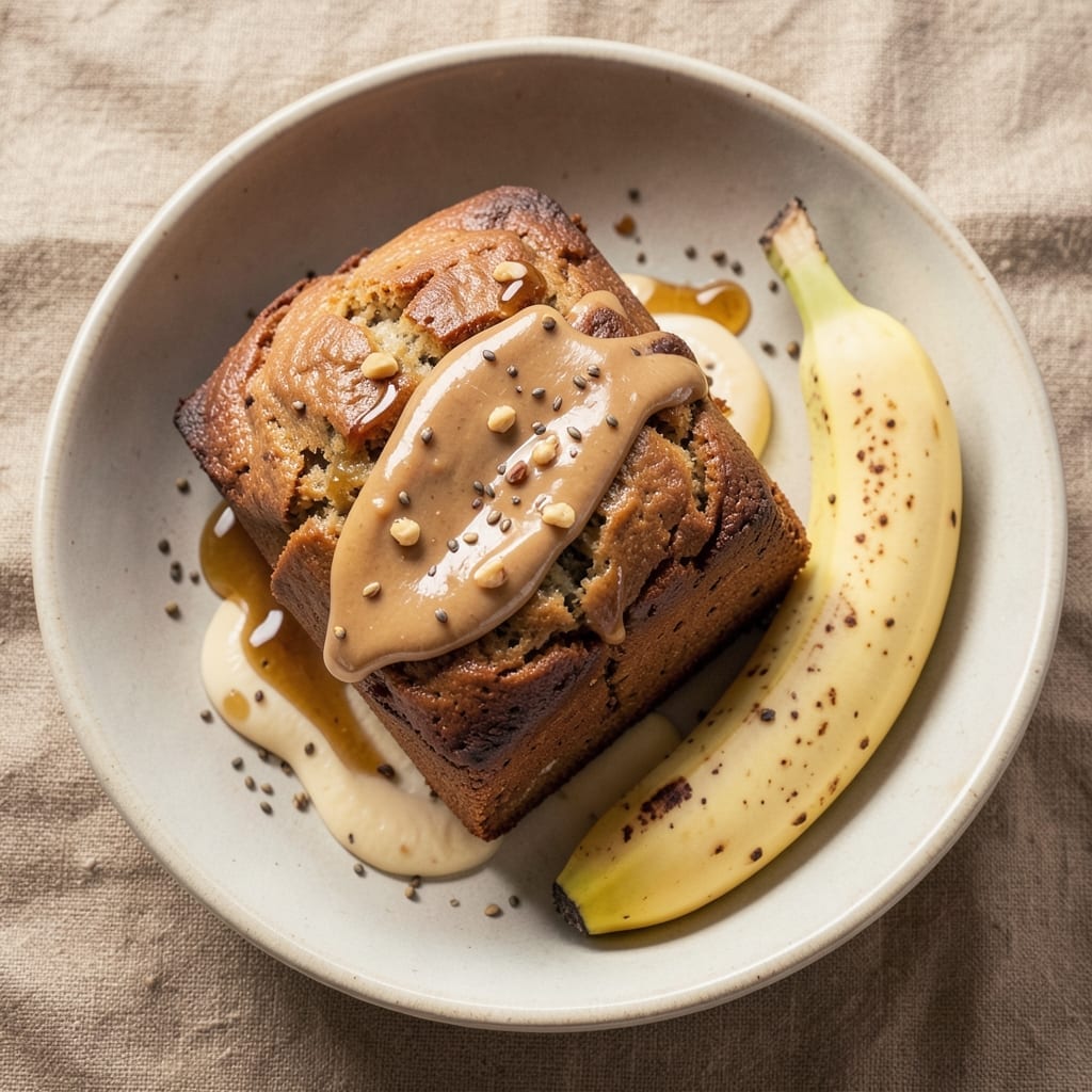 2 Banana Peanut Butter Bread Recipe: Moist Swirls and Nutty Crunch in One Loaf