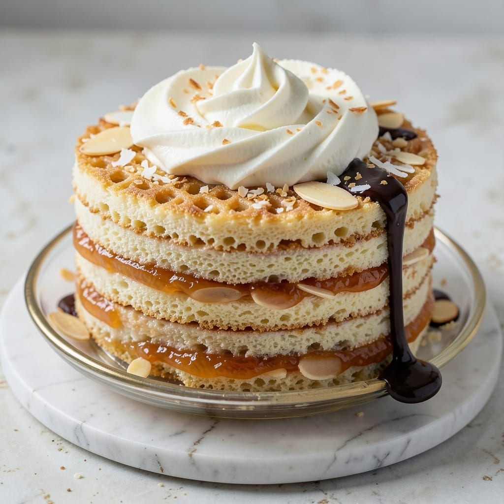 12-Spoon Cake Recipe: Fondant-Crowned Tower in One Tin