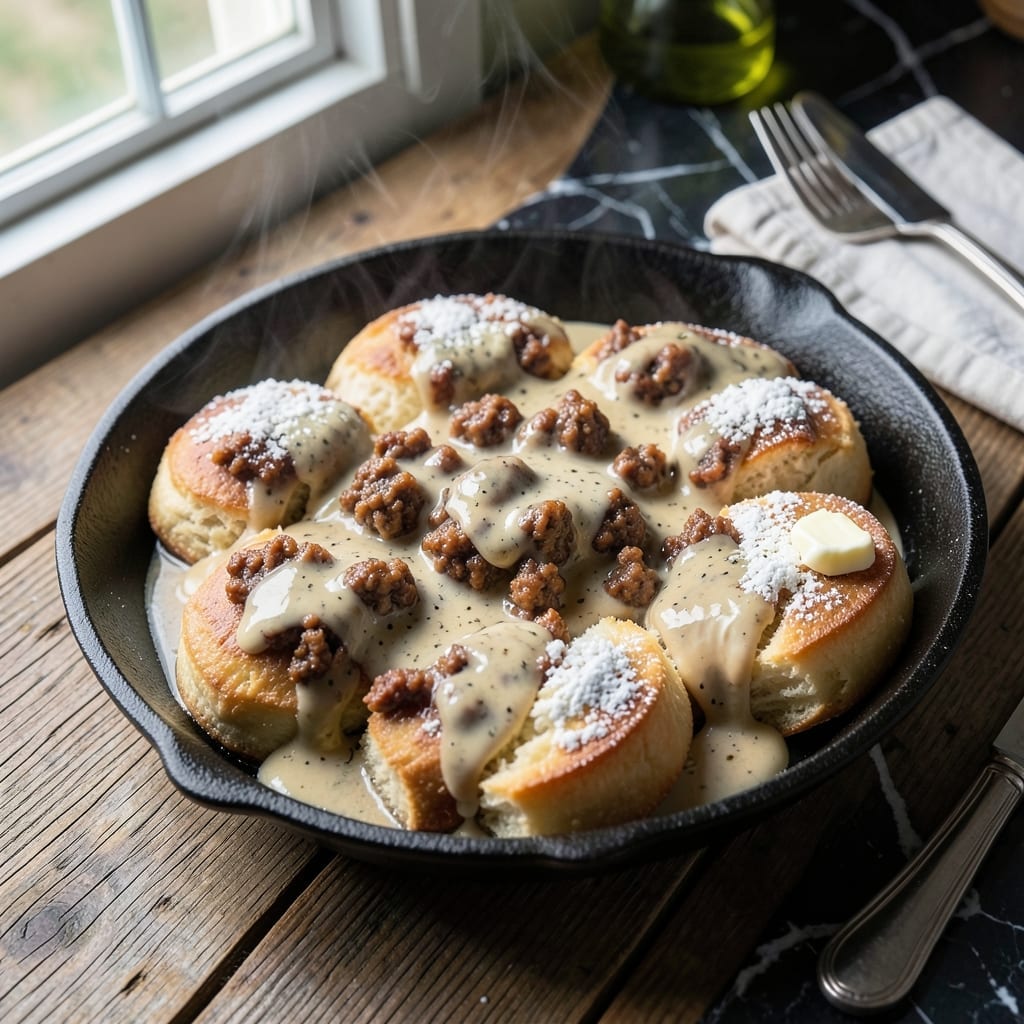 Gravy Recipe for Biscuits and Gravy With Sausage: Rich and Peppery Southern Classic