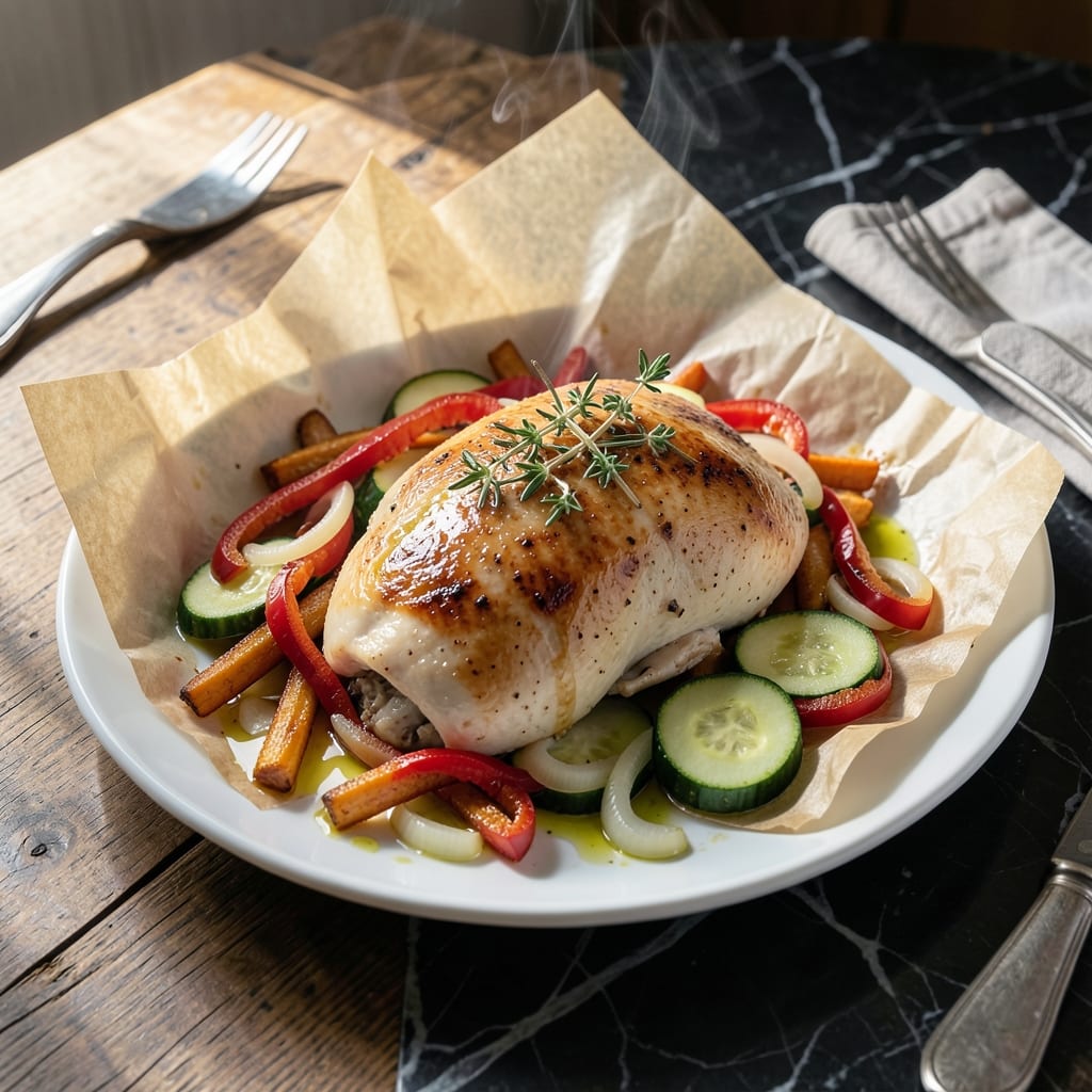 En Papillote Chicken Recipe: Steam-Sealed Juices and Herb-Infused Flavor