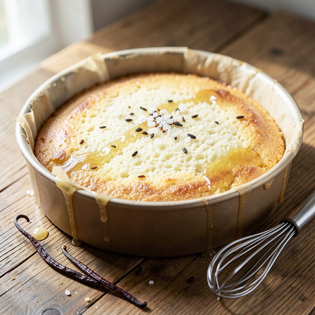 2 Egg Vanilla Sponge Cake Recipe: Light-as-Air Layers in One Tin