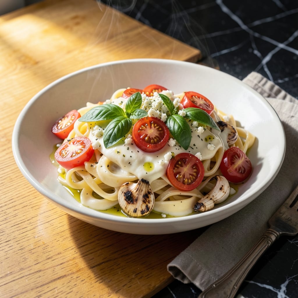 Boursin Cheese Tomato Pasta Recipe: Garlicky Cream Sauce With Fresh Basil Boursin Cheese Tomato Pasta Recipe: Garlicky Cream Sauce With Fresh Basil