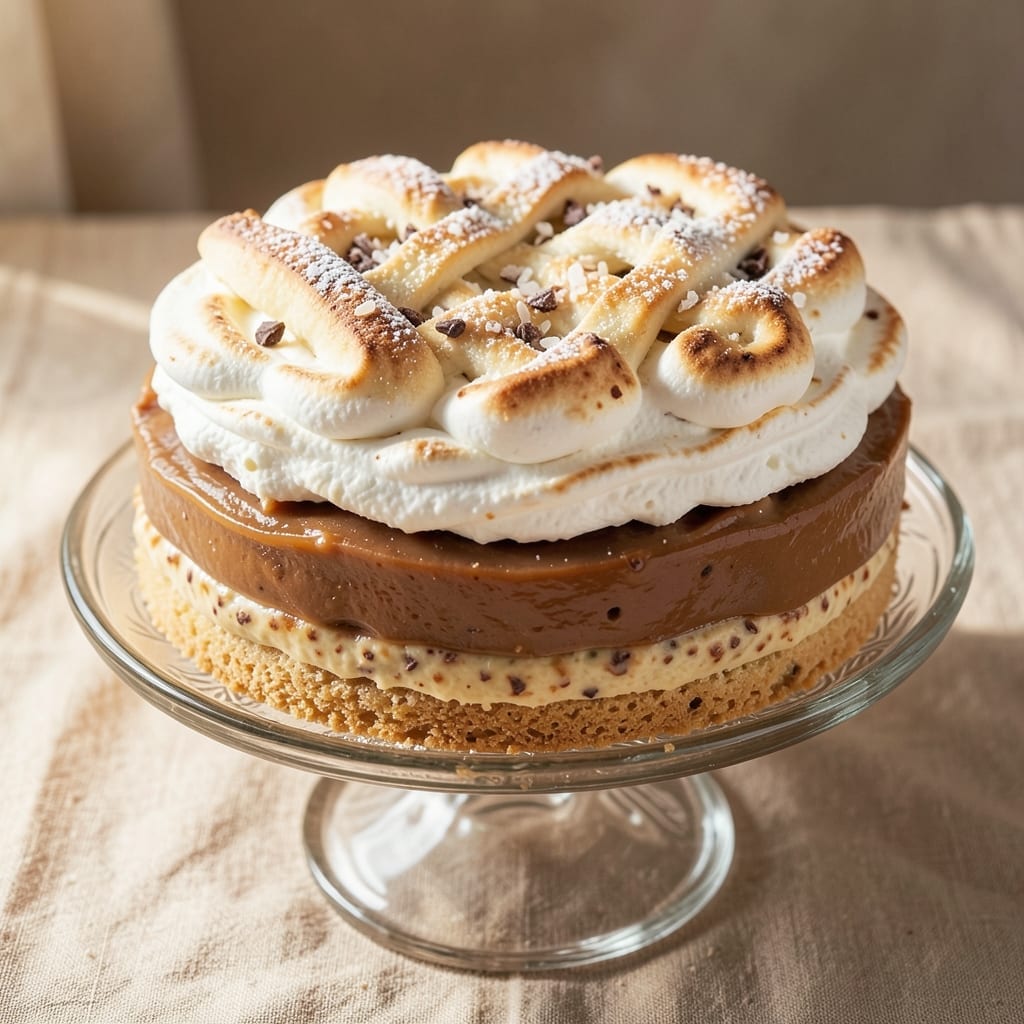 5 Layer Butterscotch Pie Recipe: Caramelized Swirls and Crisp Fondant Crown