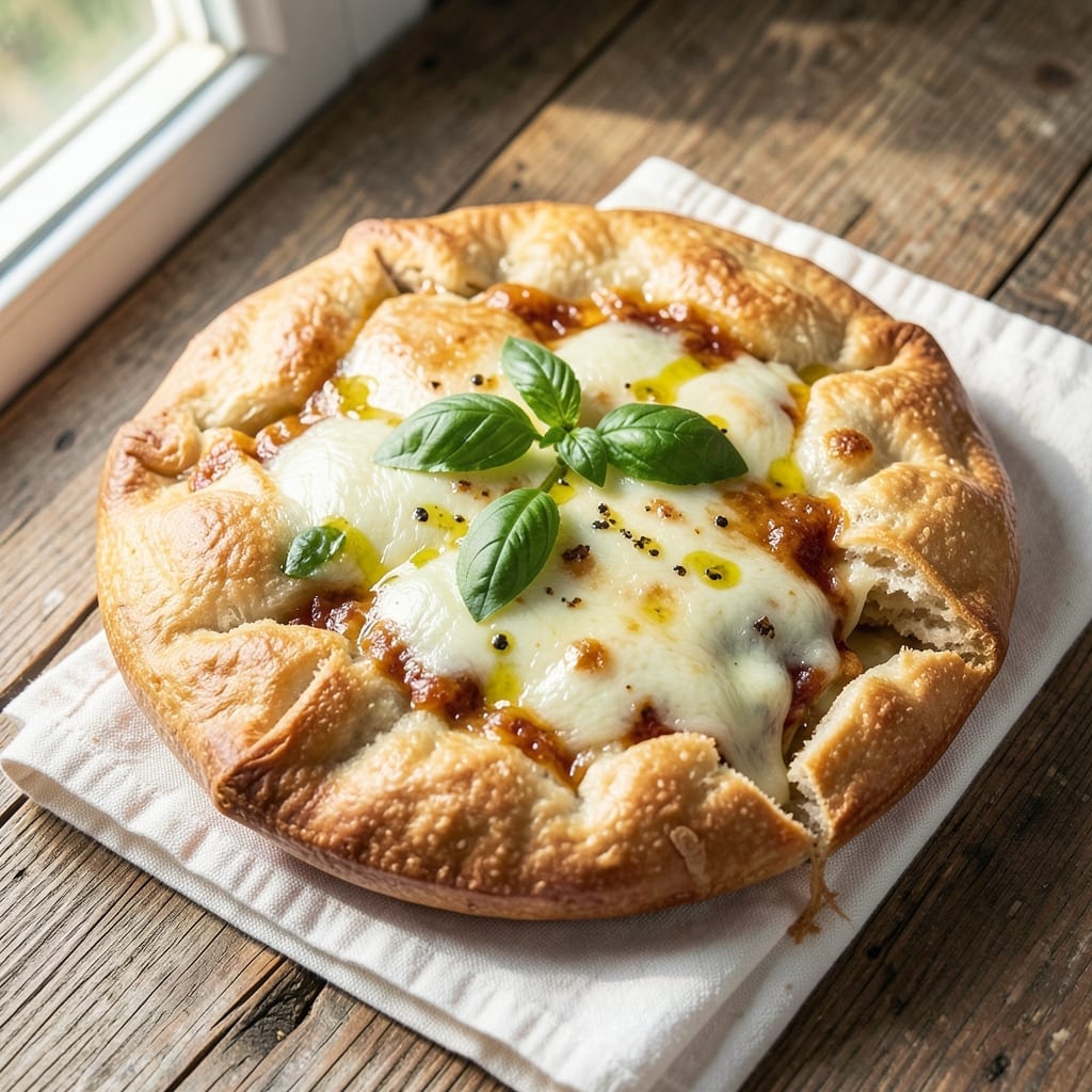 3 Cheese Calzone Recipe: Flaky Crust Bursting With Gooey Mozzarella Rivers