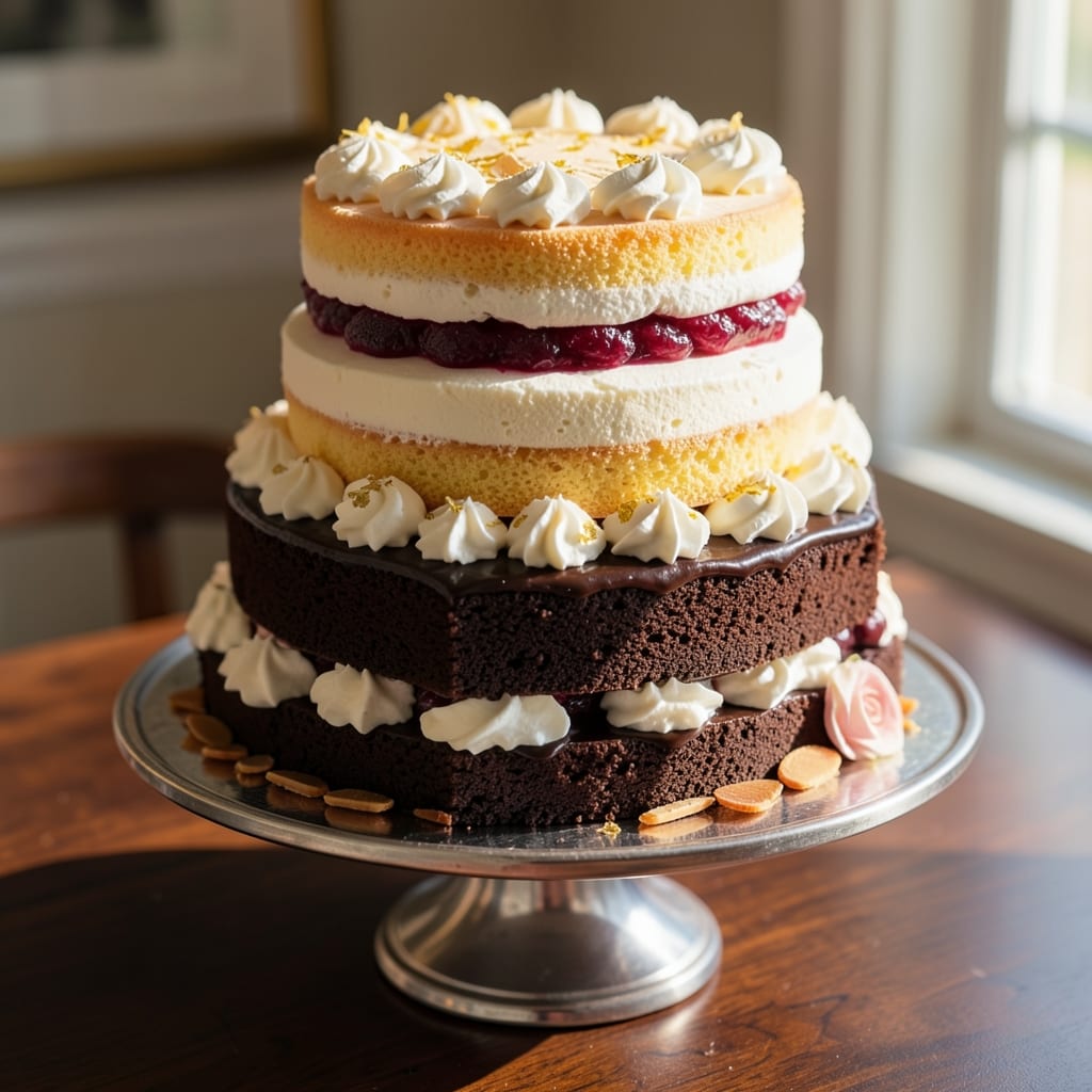 3 Queens Cake Recipe: Fondant Crown Magic With Vanilla Buttercream Rivers