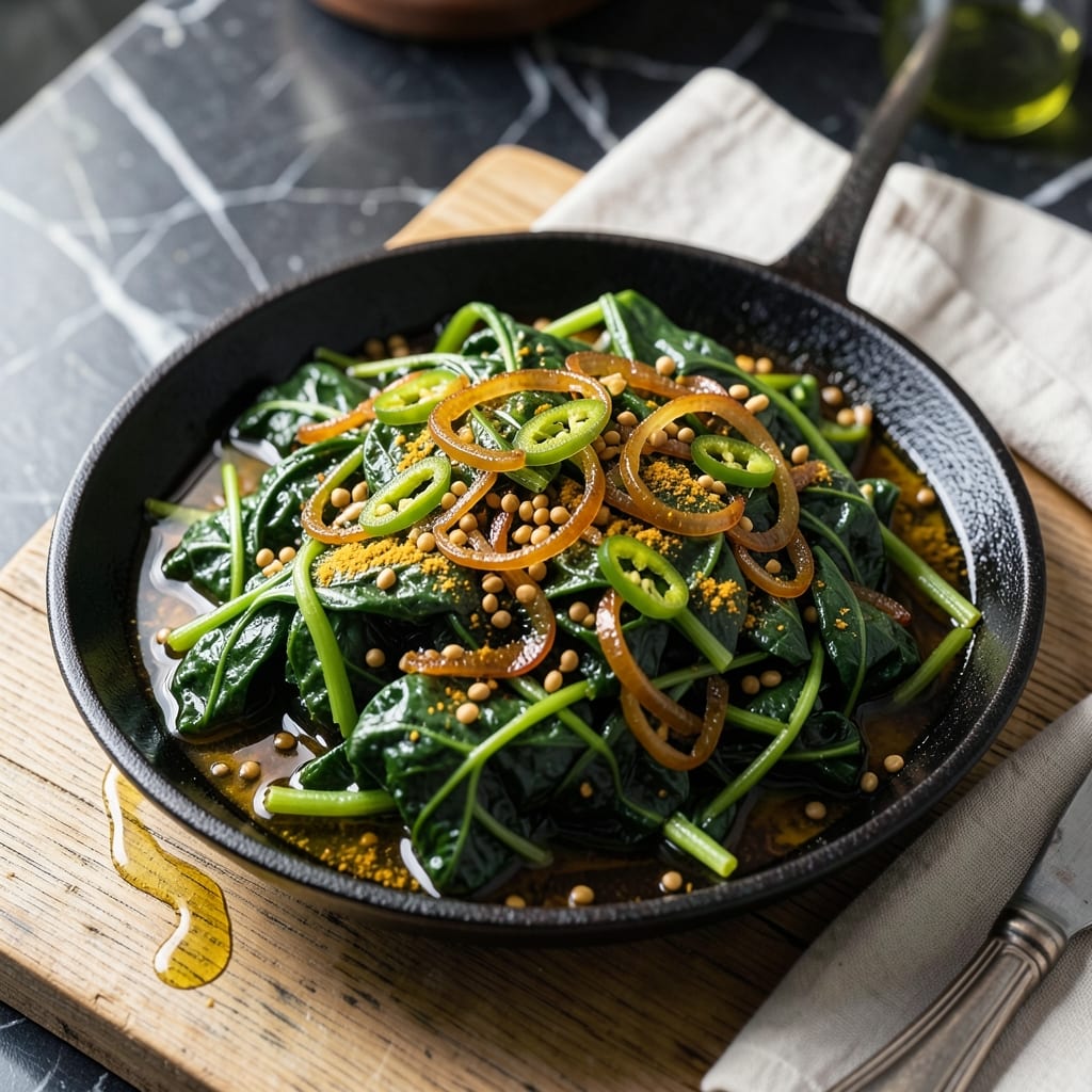 Watercress Indian Recipe: Spicy Mustard Greens Stir-Fry