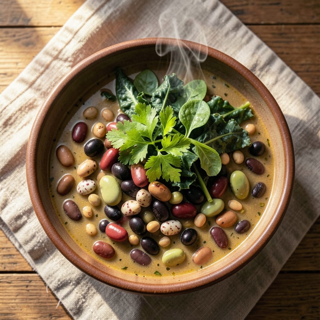 15 Bean Soup with Greens Recipe: Hearty Winter Stew in One Pot