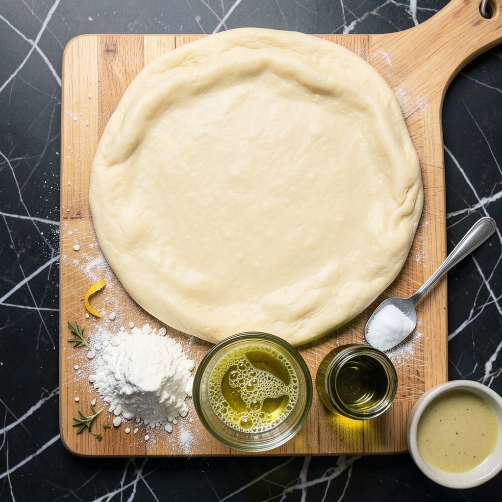1 Serving Pizza Dough Recipe: No-Knead Speed Dough in 10 Minutes