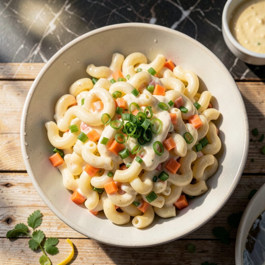 Mo Bettahs Macaroni Salad Recipe: Hawaiian-Style Creamy Delight