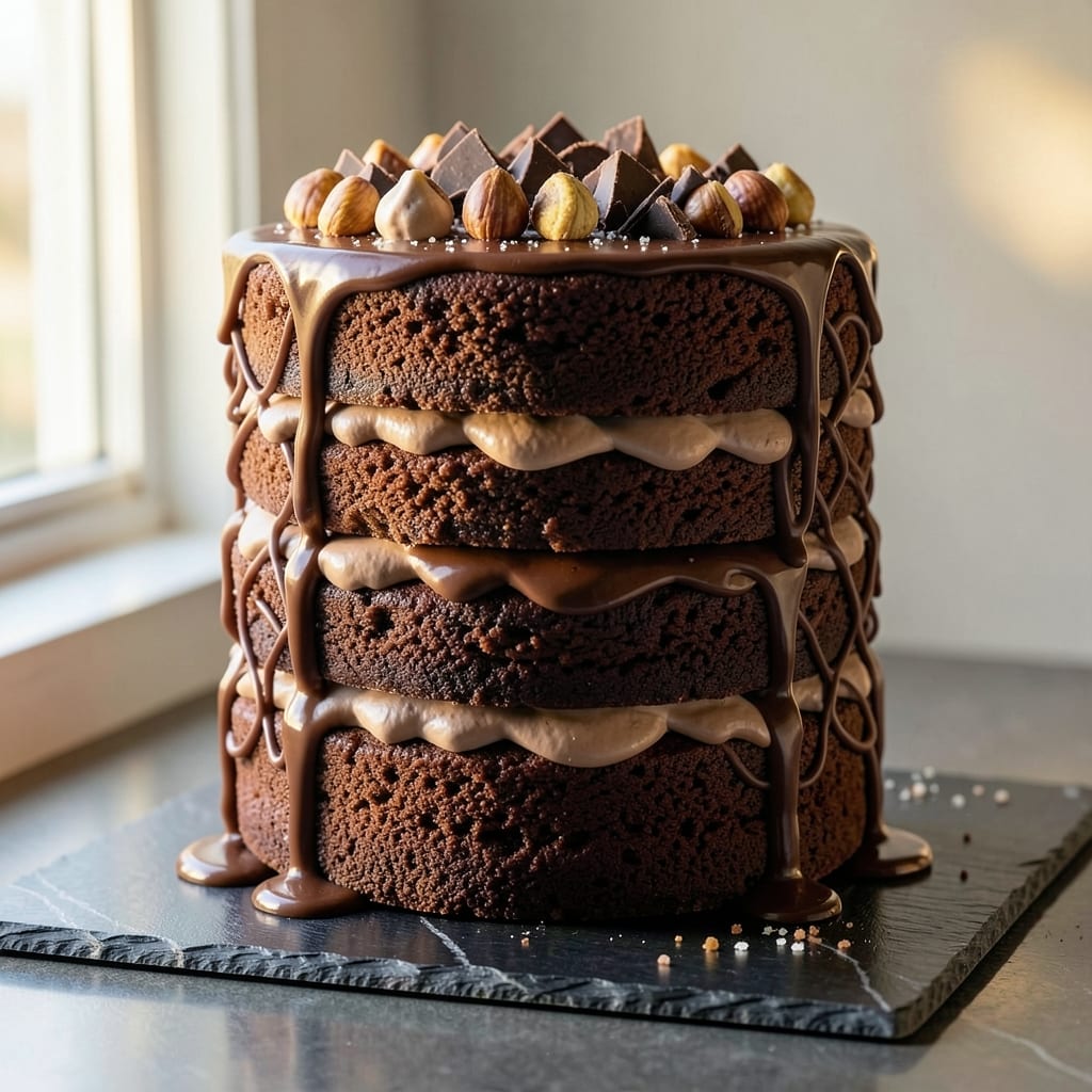 4 Layer 6 Inch Chocolate Cake Recipe: Precision Stacked Height Without the Wobble