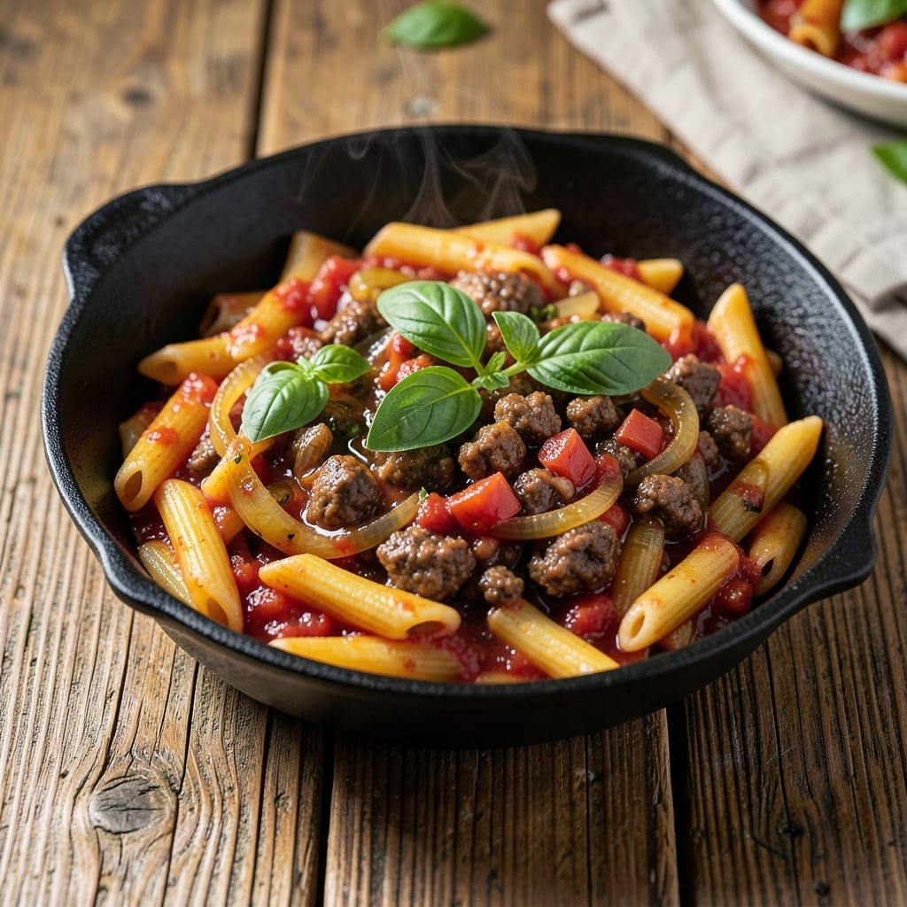 Hamburger Helper Tomato Basil Penne Recipe: One-Pot Homestyle Pasta