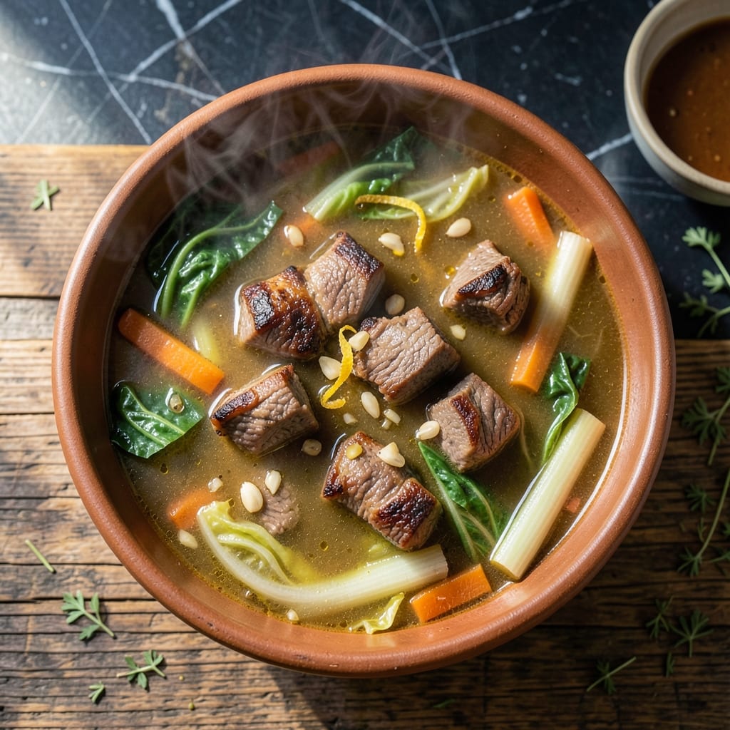 Shoneys Cabbage Beef Soup Recipe: Hearty Simmered Goodness