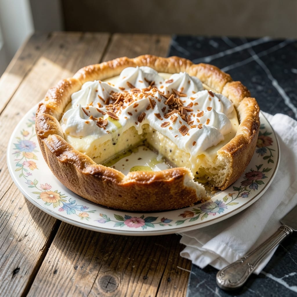 Italian Cream Pie Recipe: Vanilla Custard Layers With Toasted Pecans