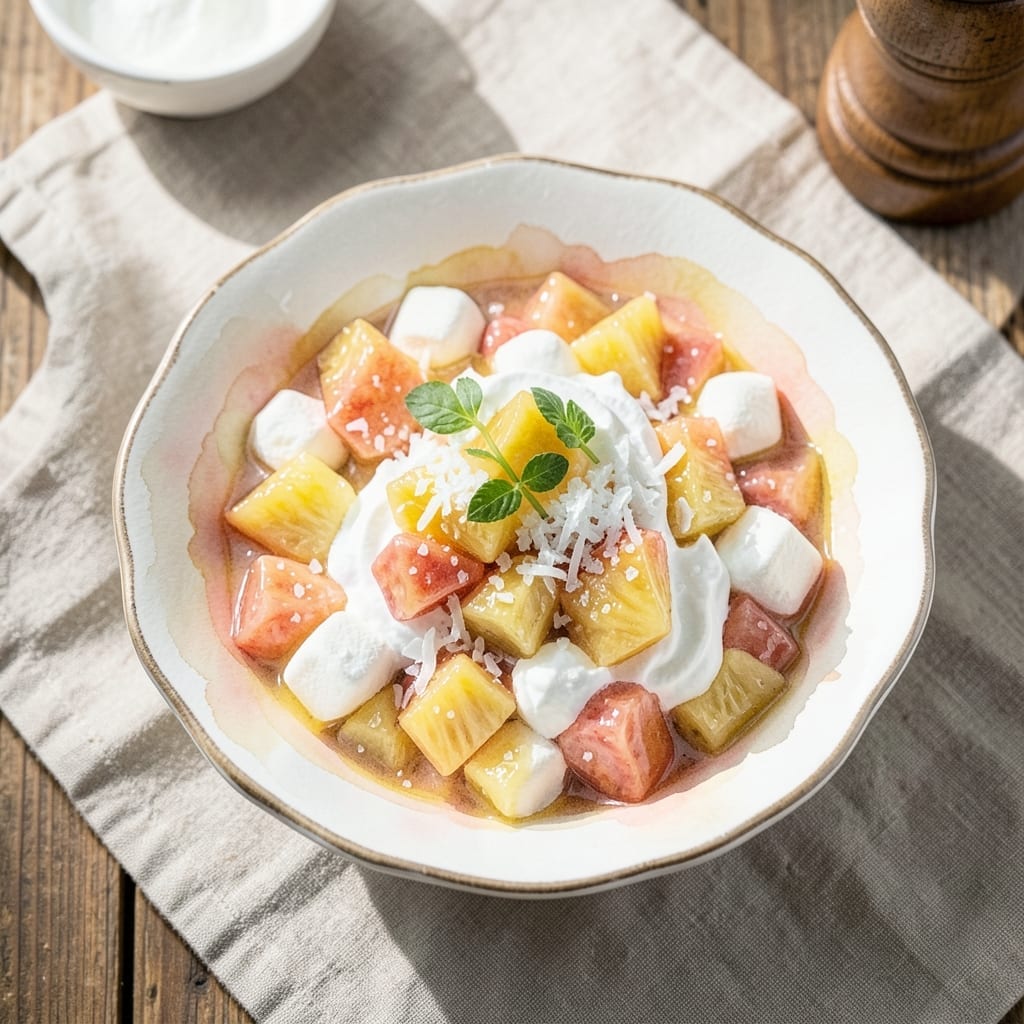 Ambrosia Salad Recipe With Fruit Cocktail: Nostalgic Picnic Creaminess