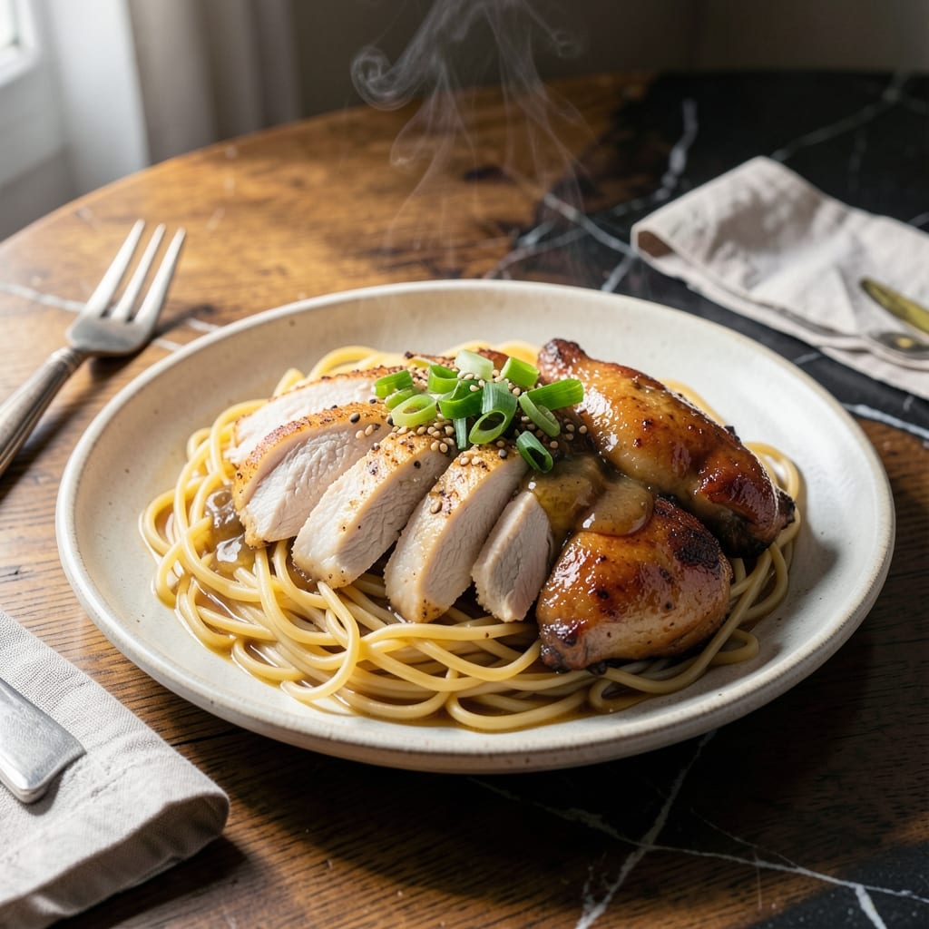 Chicken and No Yolk Noodles Recipe: Light and Fluffy Handmade Strands