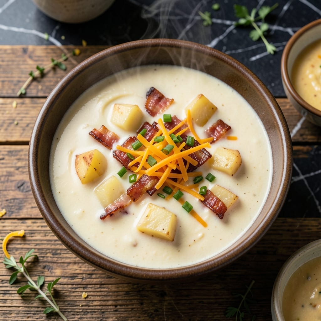 Fatz Potato Soup Recipe: Copycat Creamy Loaded Baked Potato Goodness