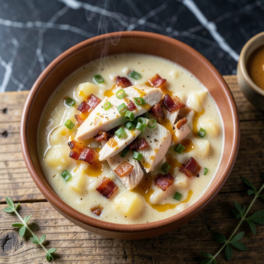 Chicken Salad Chick Potato Soup Recipe: Creamy Loaded Baked Potato Flavor