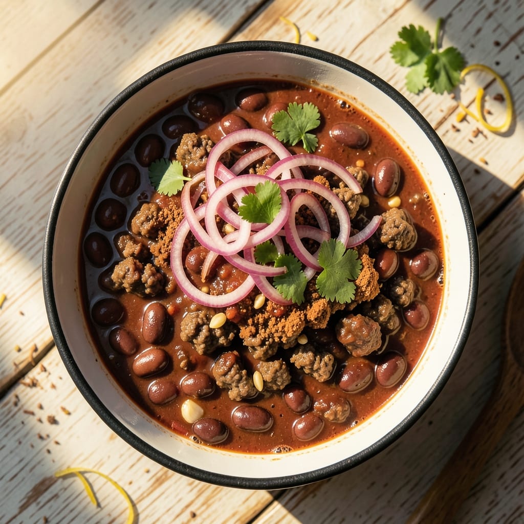 1950s Chili Recipe: Smoky Beef and Bean Nostalgia