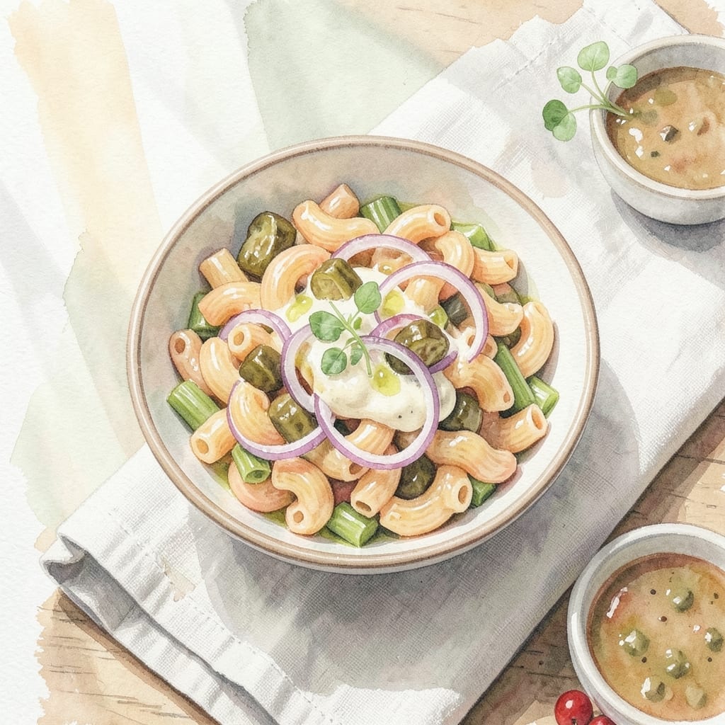 Macaroni Salad Recipe With Pickle Juice: Tangy Crunch in Every Bite