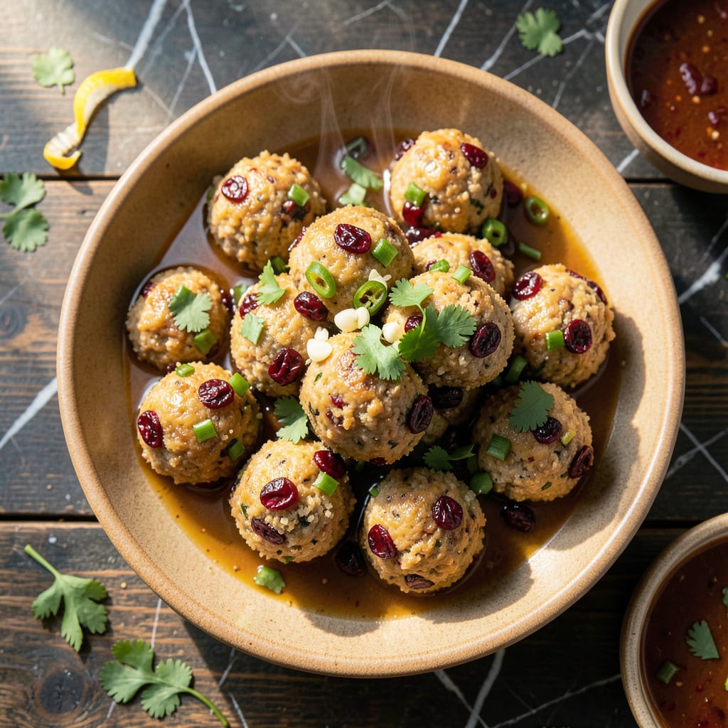 Amylu Cranberry Jalapeño Meatballs Recipe: Sweet Heat Party Bites detailed visual guide