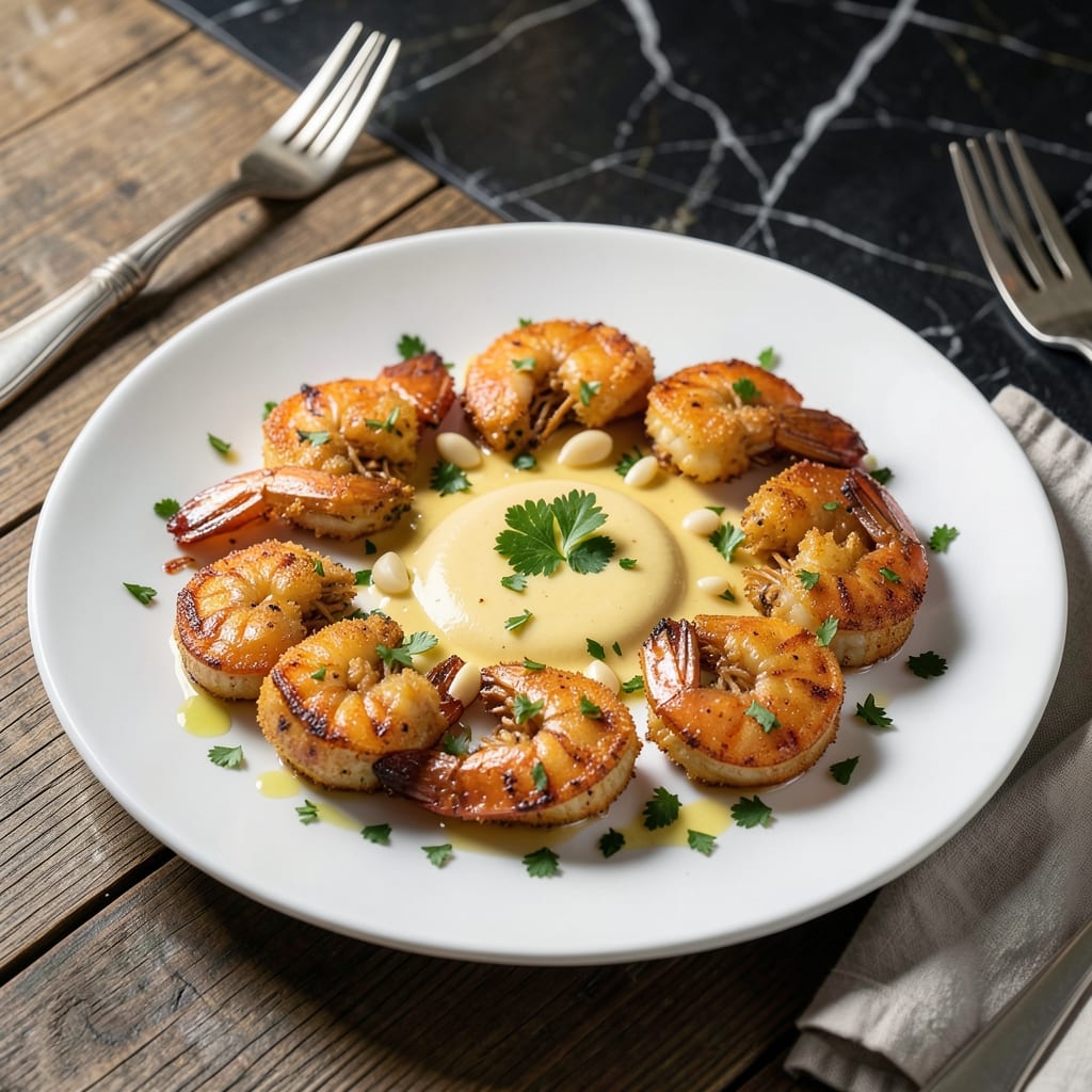 Shrimp Luciano Don Pepe Recipe: Garlicky White Wine Sauce With Succulent Prawns