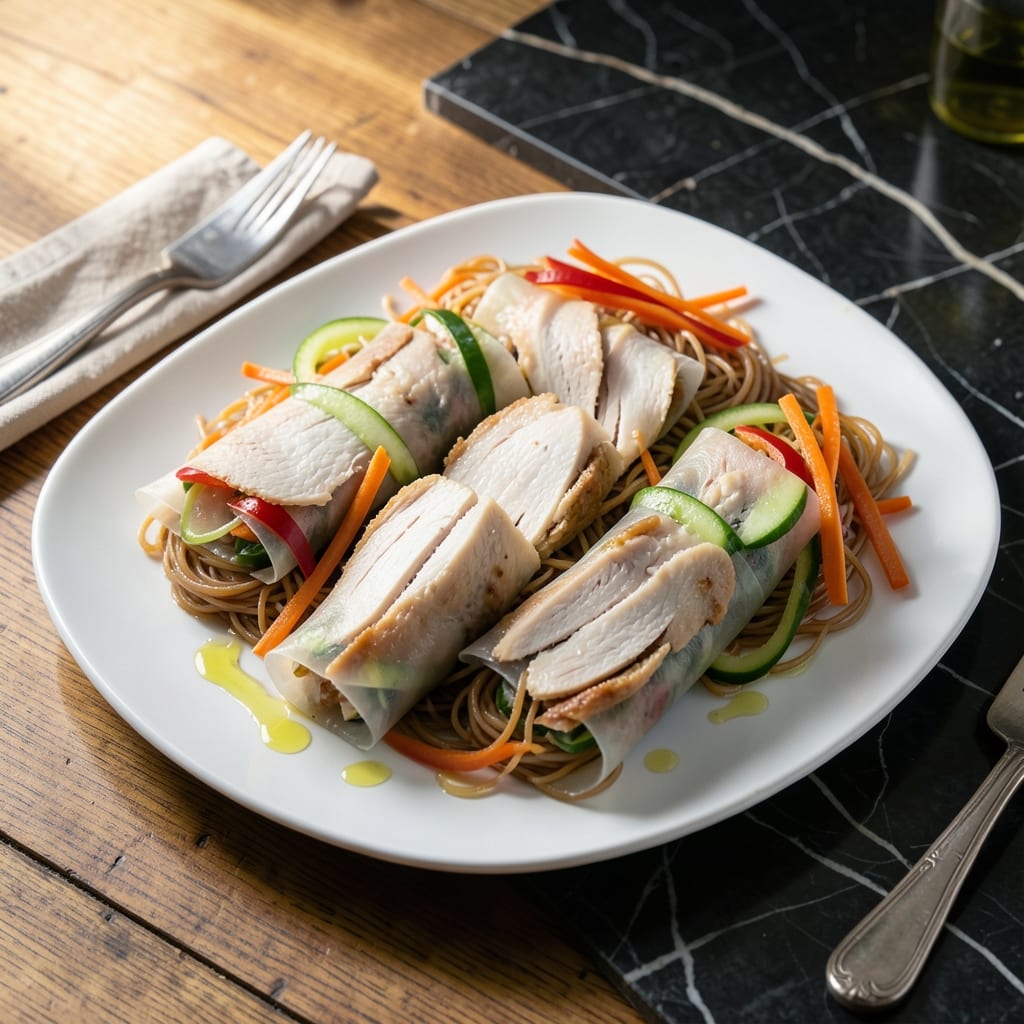 Chicken Rice Paper Rolls Recipe: Fresh Asian Crunch and Flavor