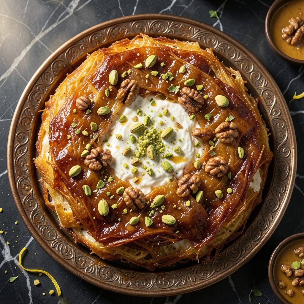 Egyptian Kunafa With Nuts Recipe: Layers of Crispy Phyllo and Honeyed Crunch