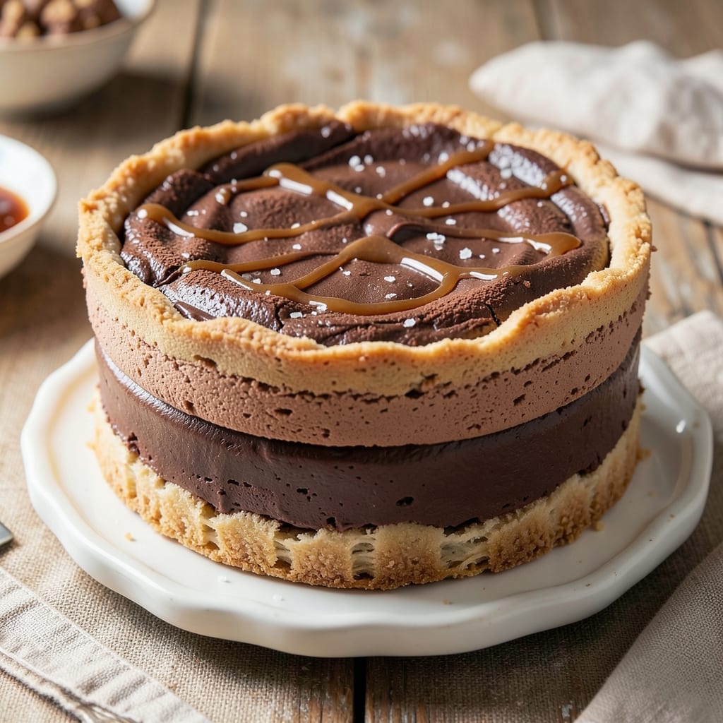 4 Layer Chocolate Pie Recipe: Fondant-Bridged Grandeur in One Tin