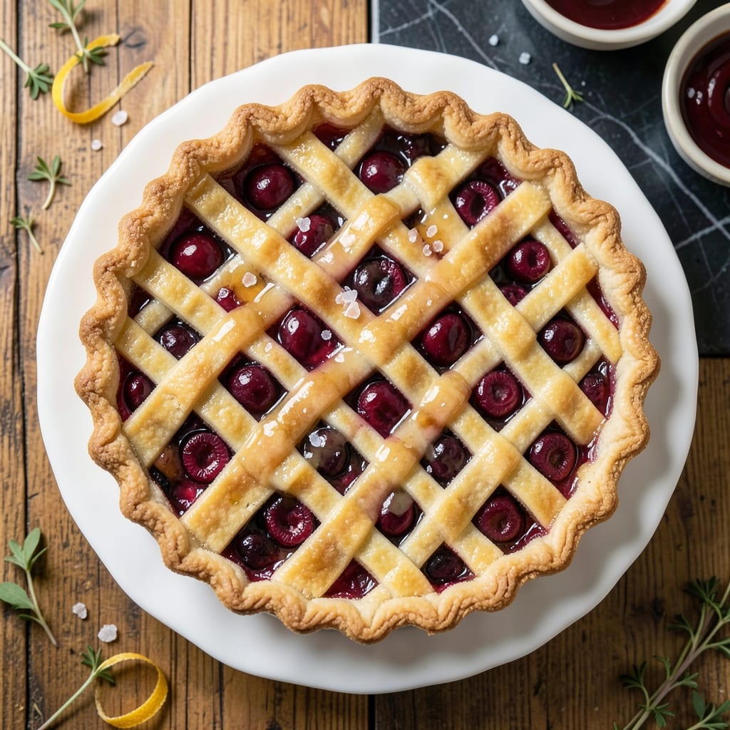 10-Inch Cherry Pie Recipe: Lattice Crust Magic With Juicy Filling
