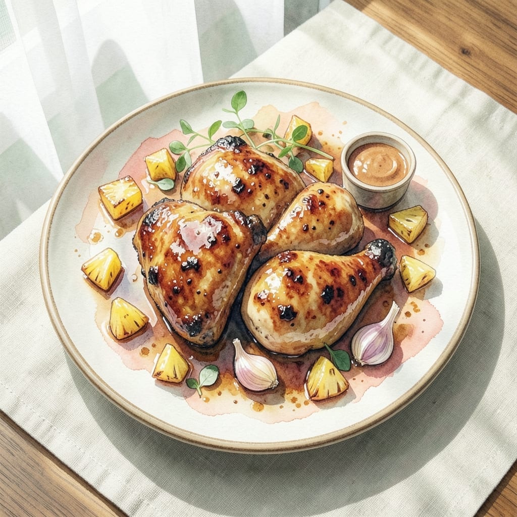 Hawaiian BBQ Chicken Recipe Oven: Pineapple-Glazed Juiciness in 40 Minutes