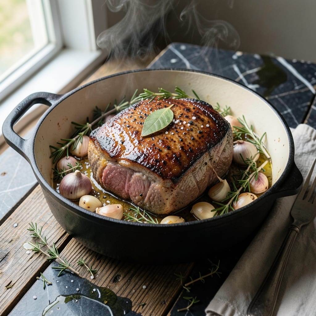 Bo Rounds Recipe: Fork-Tender Beef With Garlic-Herb Infusion