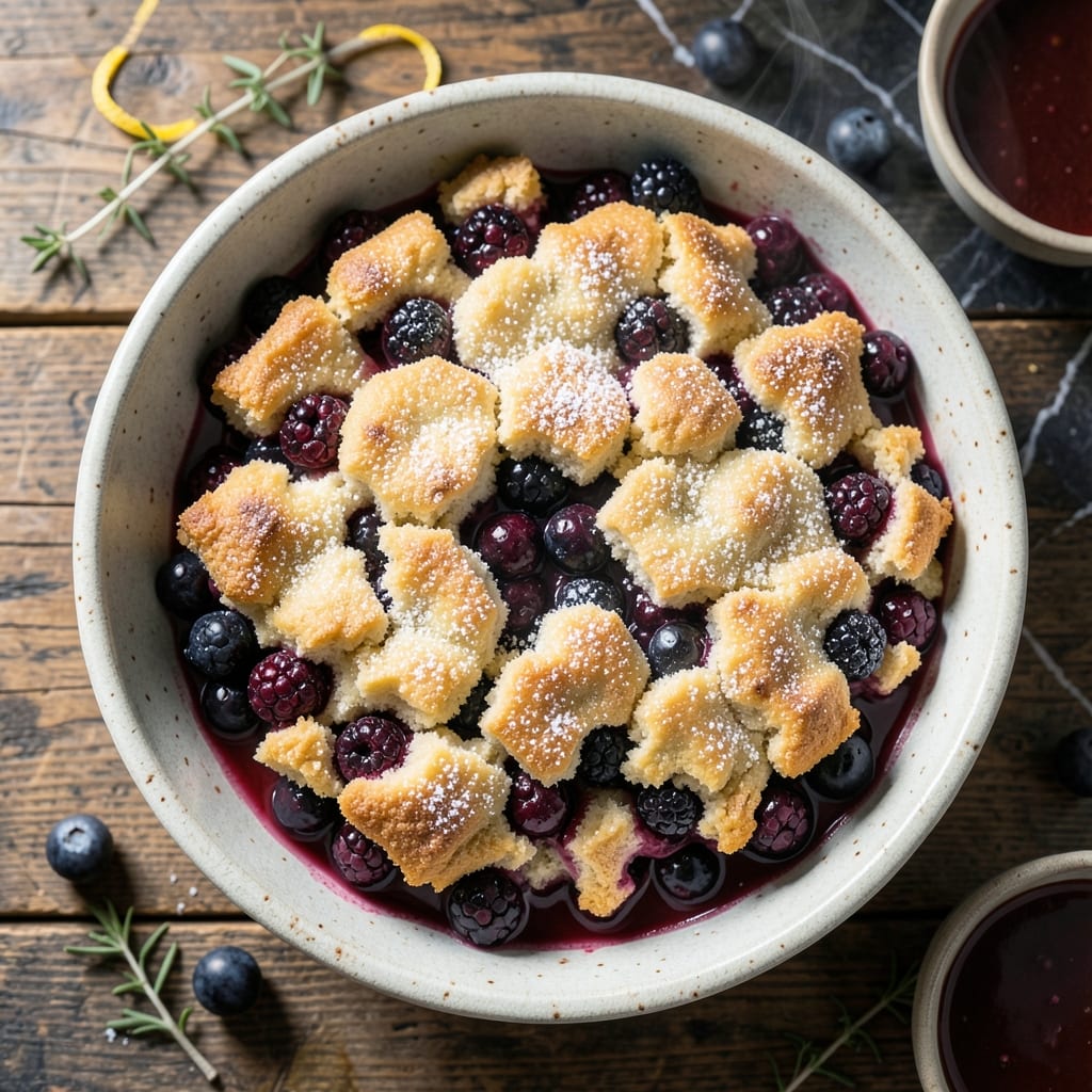 Cracker Barrel Blackberry Cobbler Recipe: Buttery Biscuit Topping Over Bursting Berries