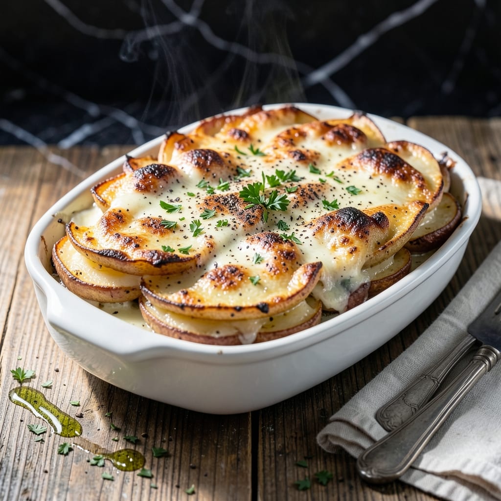 Papas Gratinadas Recipe: Crispy Cheese Topping Over Creamy Potatoes
