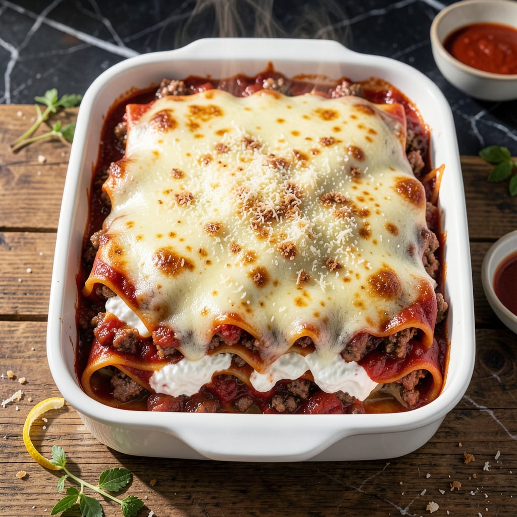 Barilla Lasagna Recipe on Box: Classic Layers in Under an Hour example with annotations