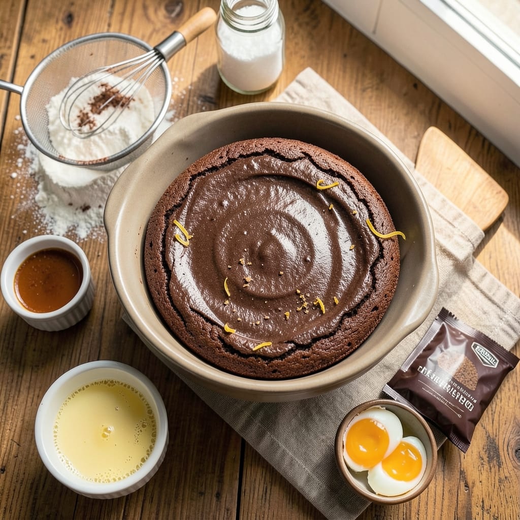 1 Cup Flour Chocolate Cake Recipe: Fudgy Density Without a Single Bowl