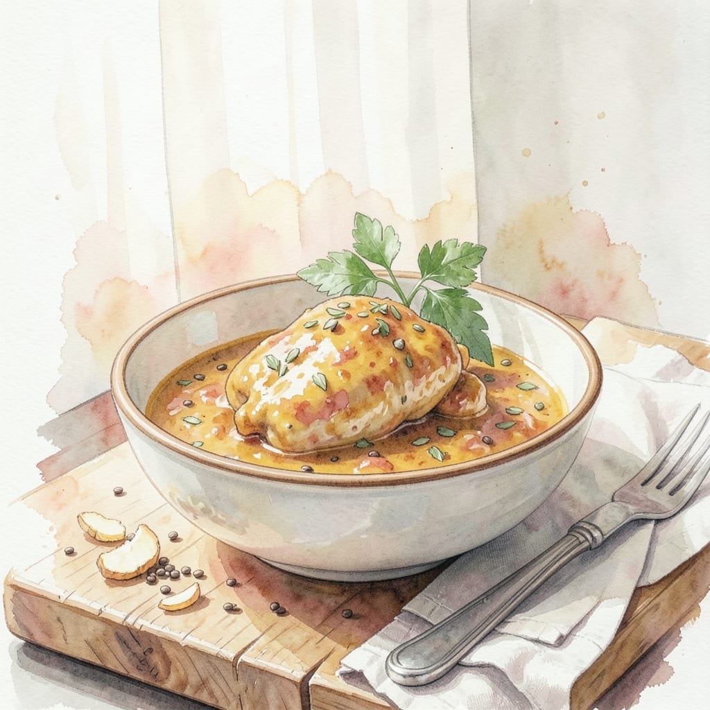 Indian Recipe Chicken Masala: Spiced Tomato Gravy with Aromatic Depth