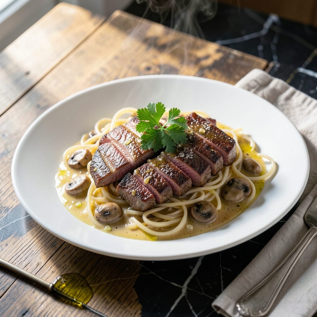Beef Stroganoff Recipe With Sirloin Tips: Tender Slices in Creamy Mushroom Sauce