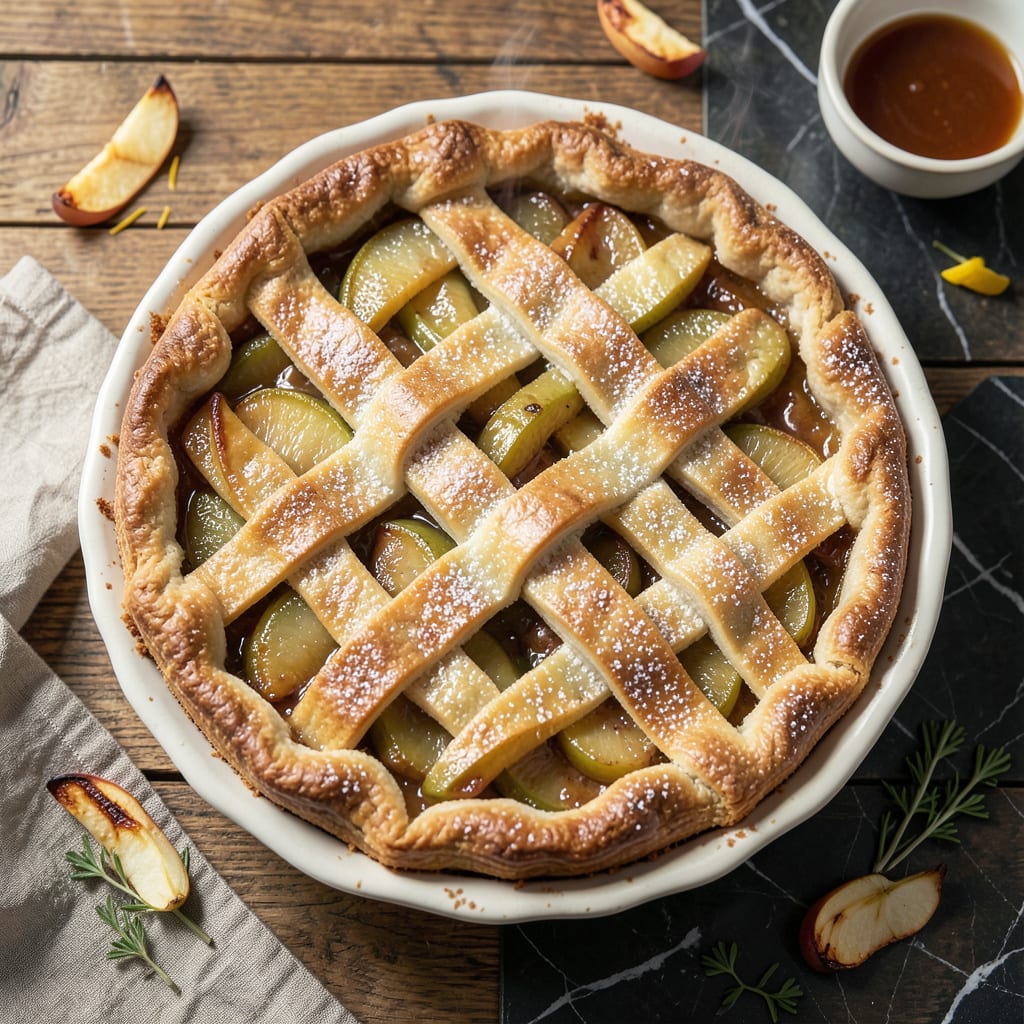 Complete Better Homes and Gardens Apple Pie Recipe: Golden Crust With Spiced Cinnamon Filling overview image