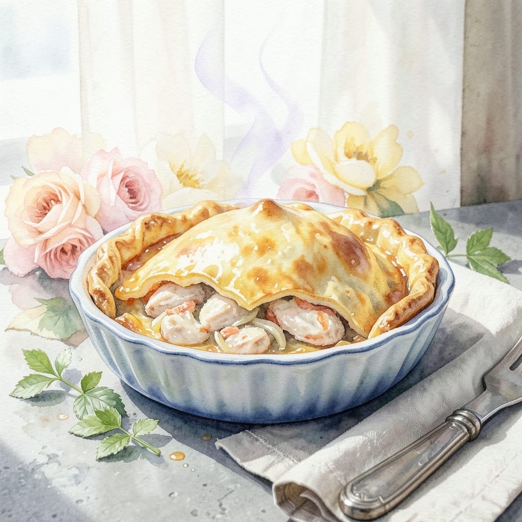 Chicken Pie Recipe From Scratch: Buttery Pastry With Herb-Infused Filling