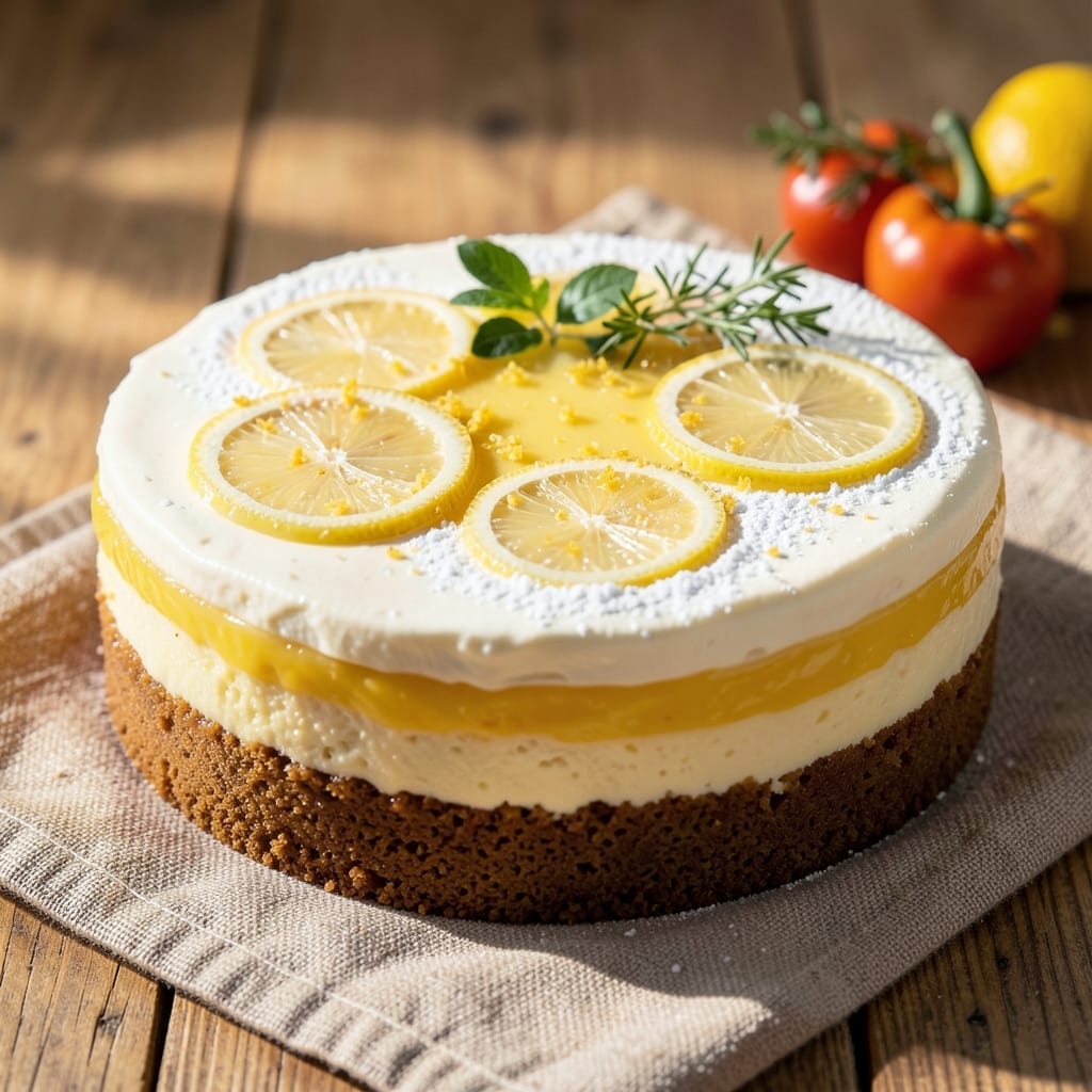 4-Inch Lemon Cheesecake Recipe: Zesty Crust and Silky Fill in One Tin