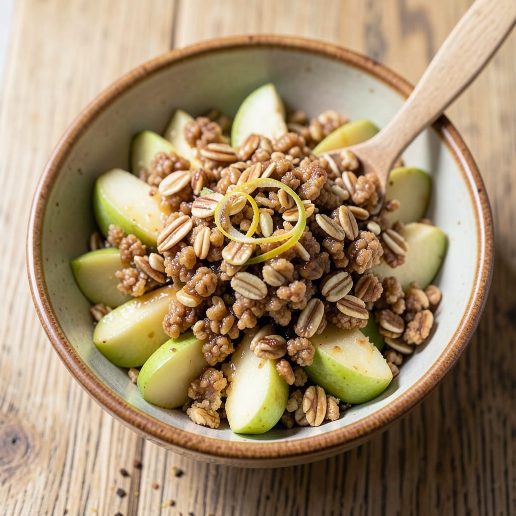 1 Serving Apple Crumble Recipe: Single-Pan Warmth in 20 Minutes